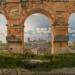 View through Three of the North-Western Arches of the Third Storey of the Coliseum in Rome